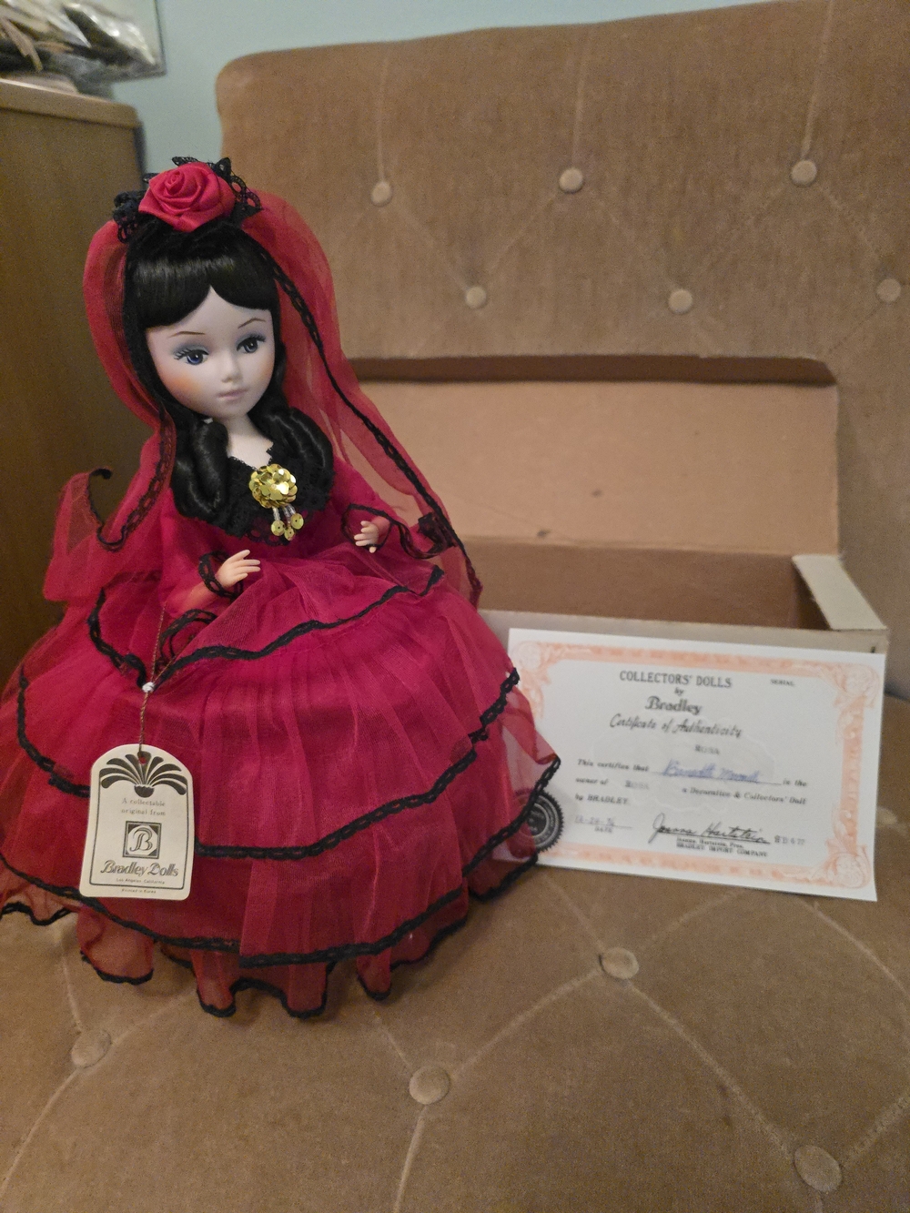 Vintage Bradley Dolls Rosa Collector Doll